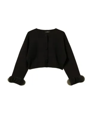 TWINSET オーガンザカフニットジャケット - サムネイル1