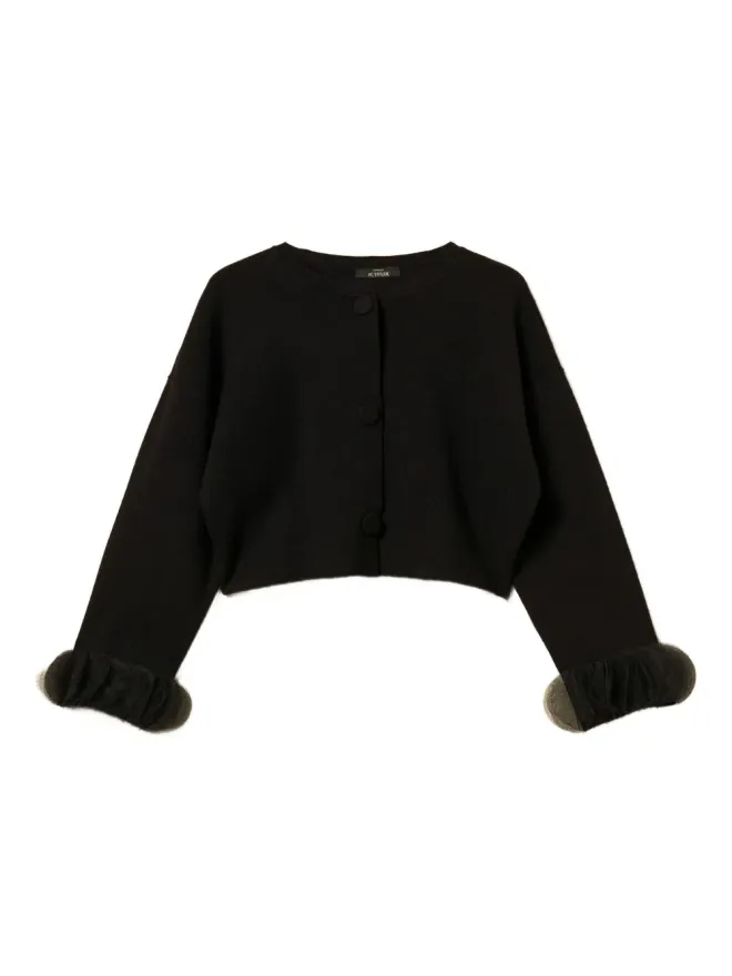 TWINSET TWINSET オーガンザカフニットジャケットの商品画像