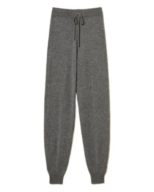 TWINSET ニット地 ウエストドローコード付きパンツ - グレー - サムネイル1