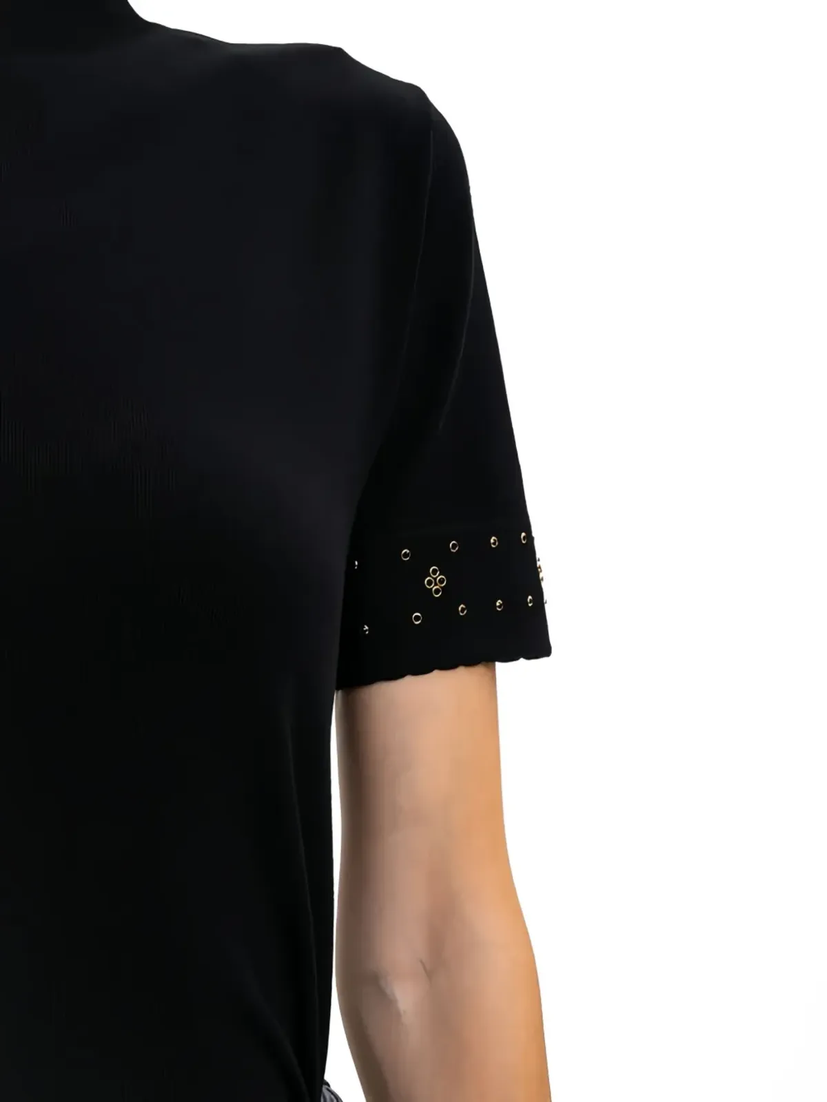 TWINSET モックネック装飾Tシャツ - 画像5