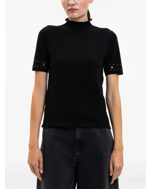 TWINSET モックネック装飾Tシャツ - サムネイル3
