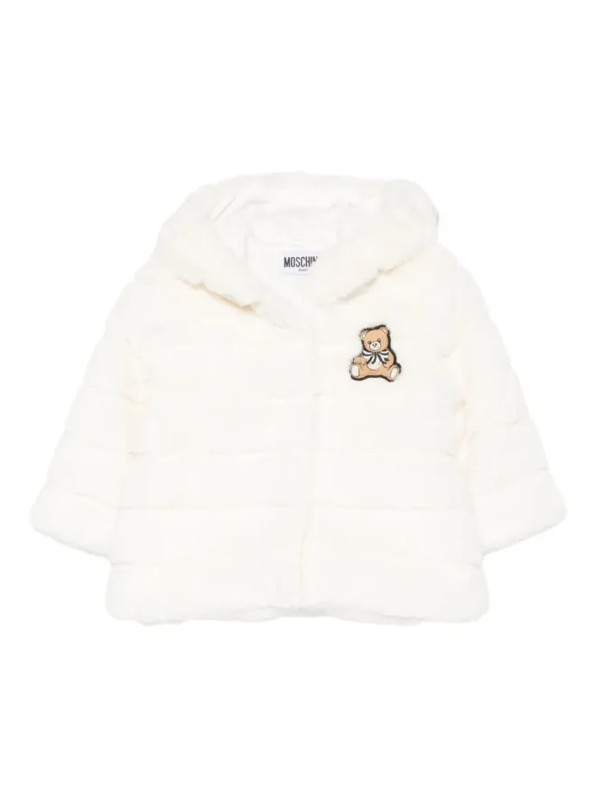 Moschino Kids Moschino Kids テディベア刺繍フード付きジャケットの商品画像