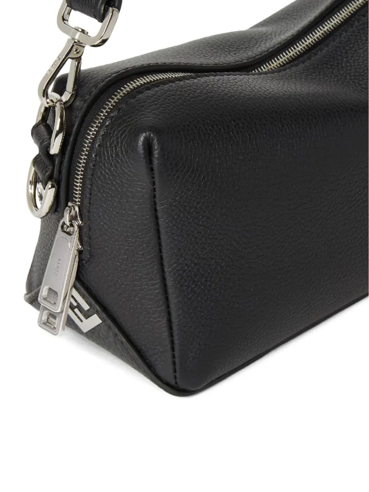 FENDI ジップファスナー付きカーフスキンショルダーバッグ - 画像4
