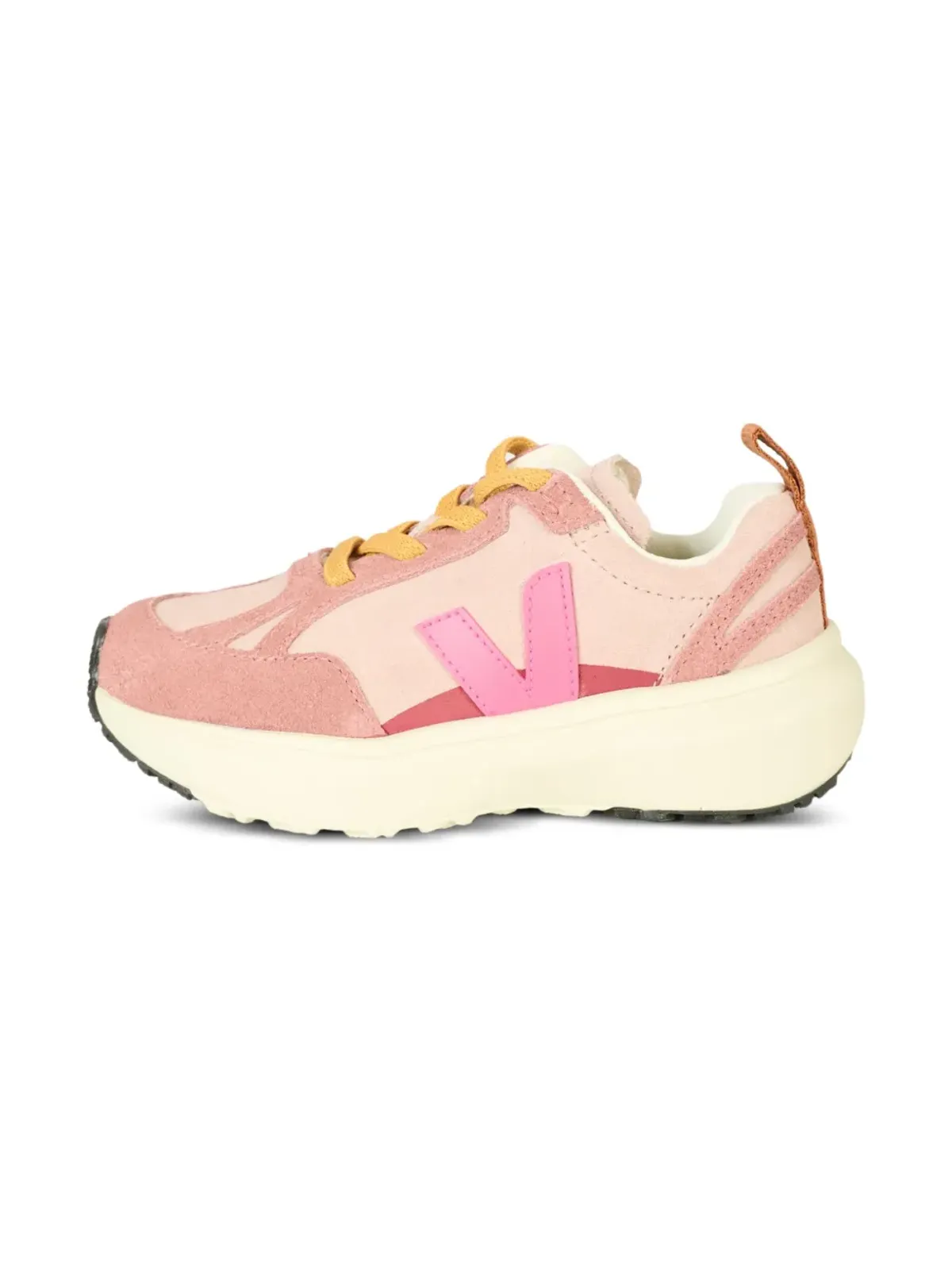 VEJA Kids レザー V ロゴスニーカー - ピンク - 画像4