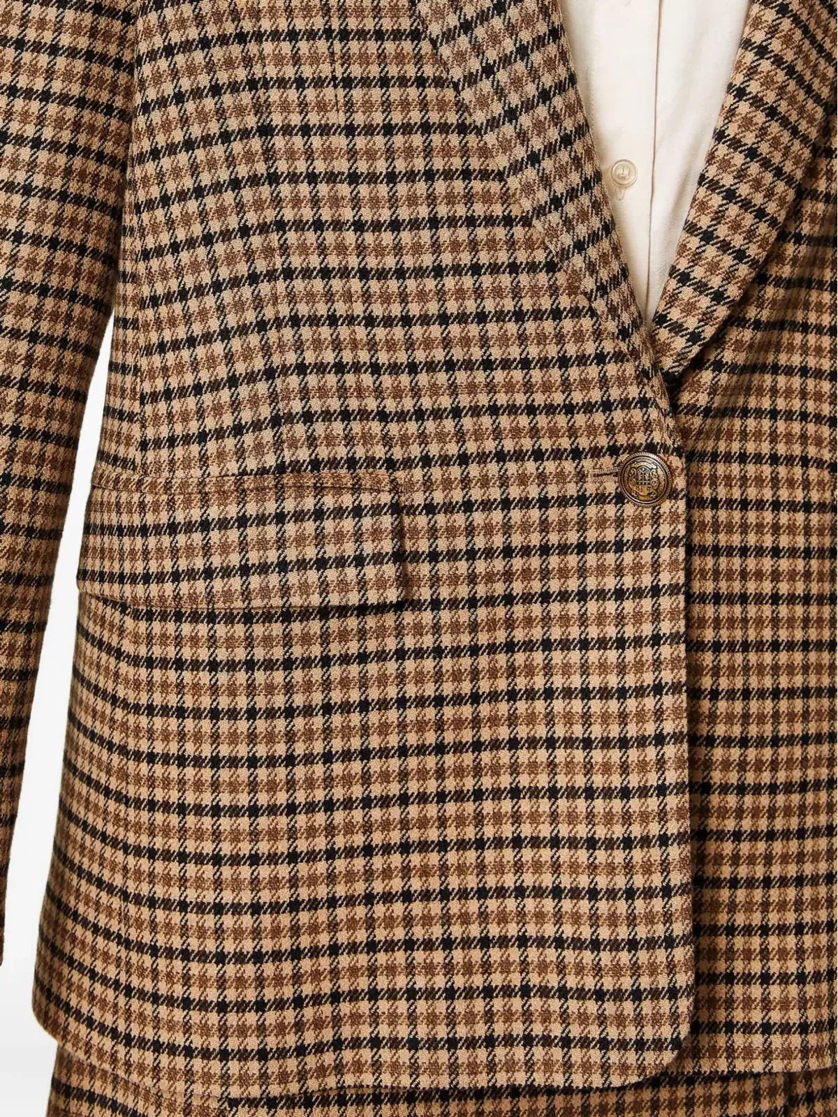 TWINSET チェック柄シングルブレストブレザー - 画像5