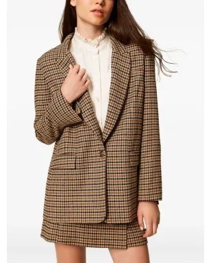 TWINSET チェック柄シングルブレストブレザー - サムネイル3