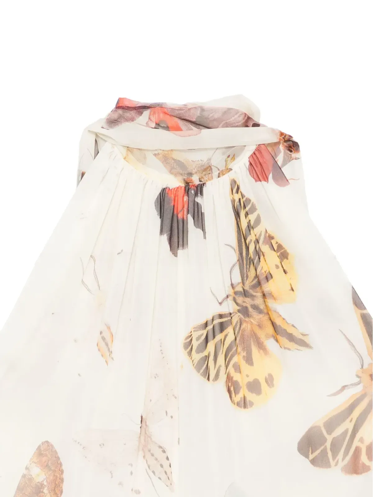 Alexander McQueen ビンテージ 2000s 蝶柄プリント トップ - White - 画像3