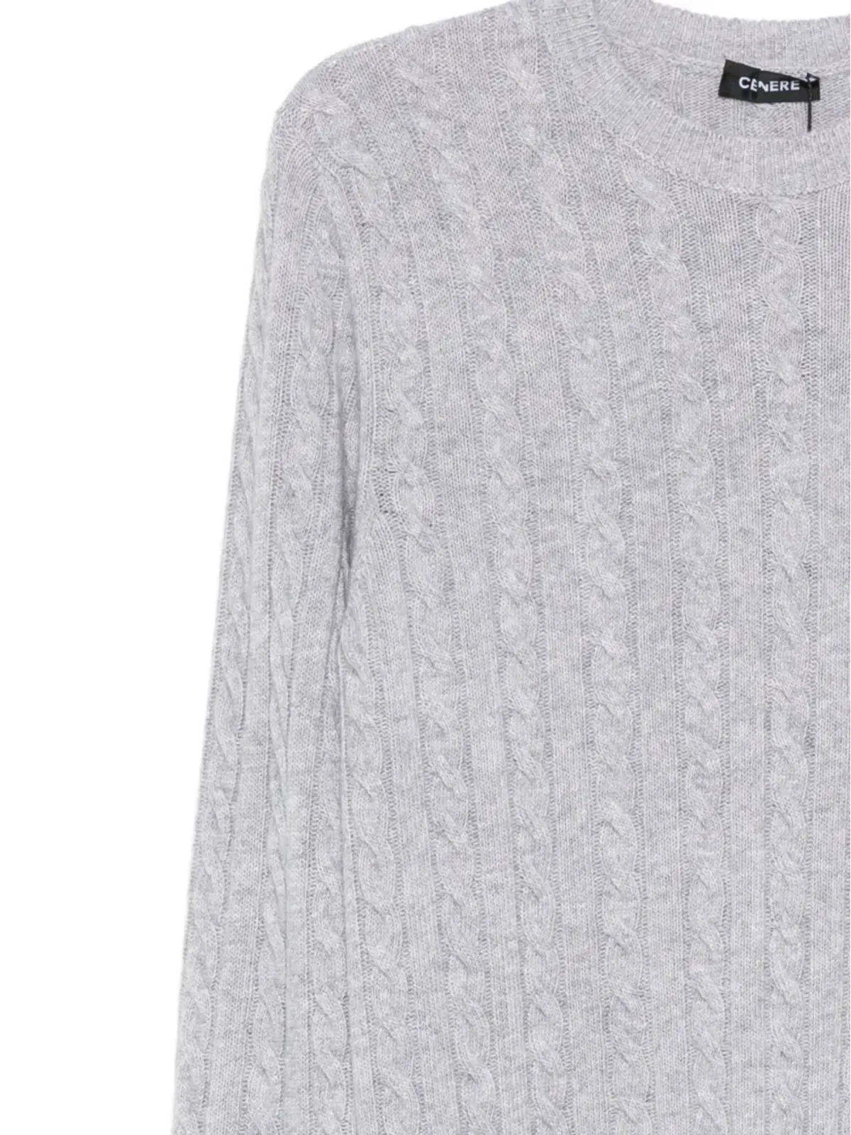 Cenere GB ケーブル編み ウール混紡 セーター - Grey - 画像3
