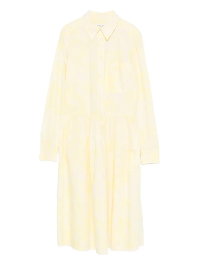 Marc O'Polo Marc O'Polo 花柄シャツ風ミディドレス イエローの商品画像