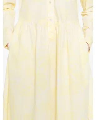 Marc O'Polo 花柄シャツ風ミディドレス イエロー - サムネイル5