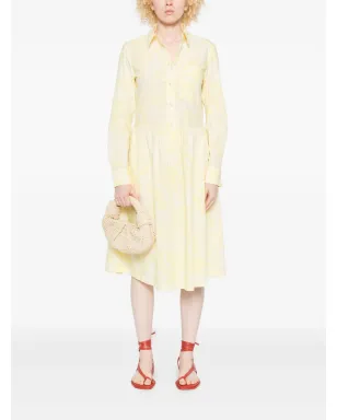 Marc O'Polo 花柄シャツ風ミディドレス イエロー - サムネイル2