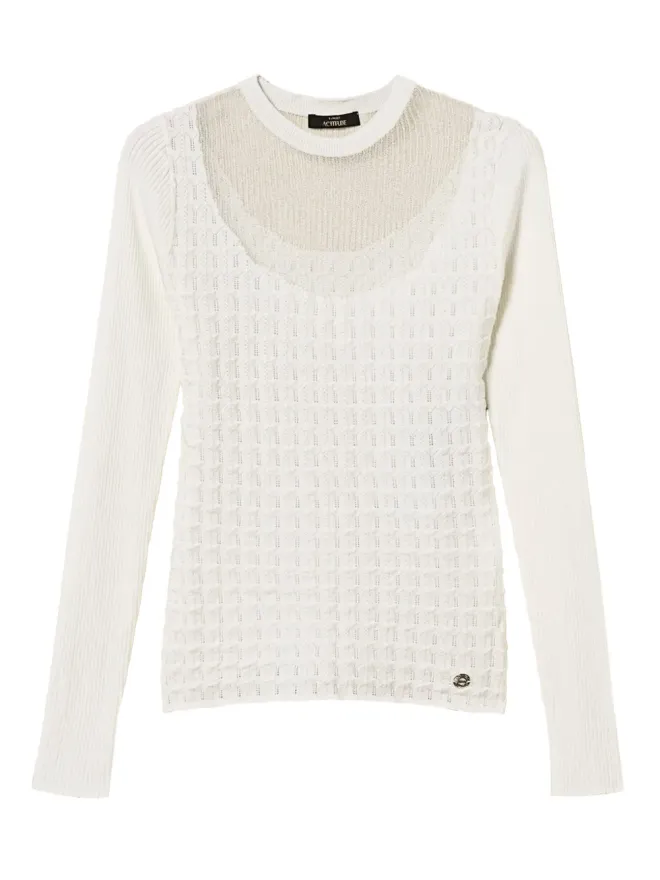 TWINSET TWINSET 透け感ニットセーターの商品画像
