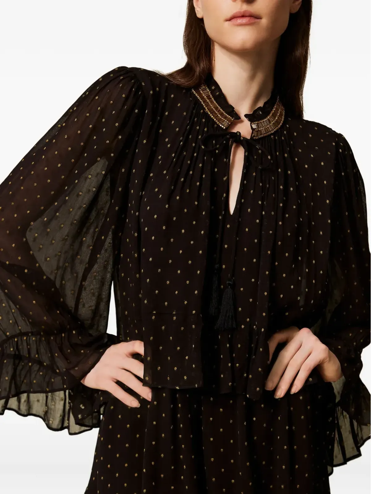 TWINSET Georgette ドレス - 画像5