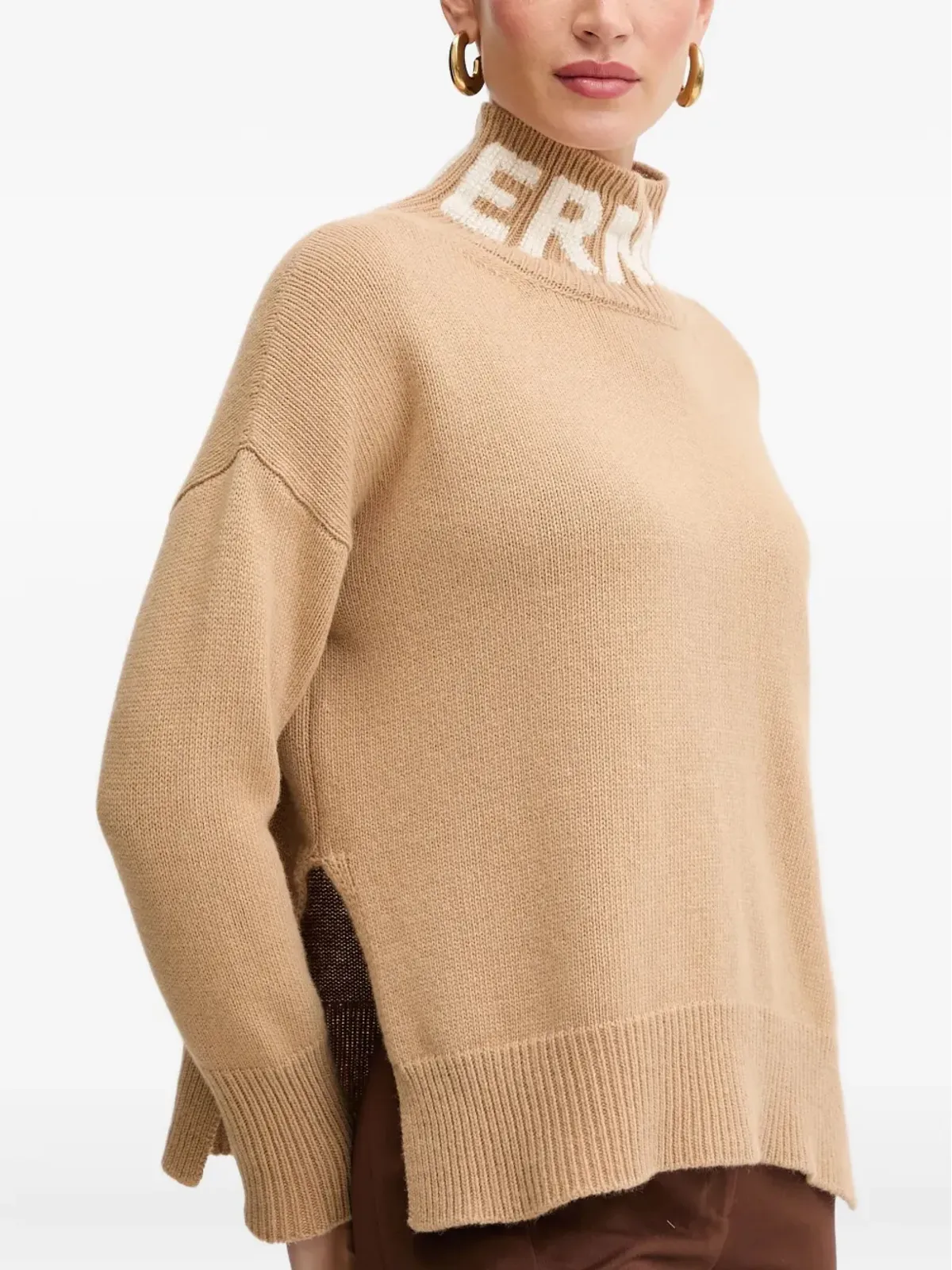 ERMANNO FIRENZE 高ネック長袖セーター - 画像2