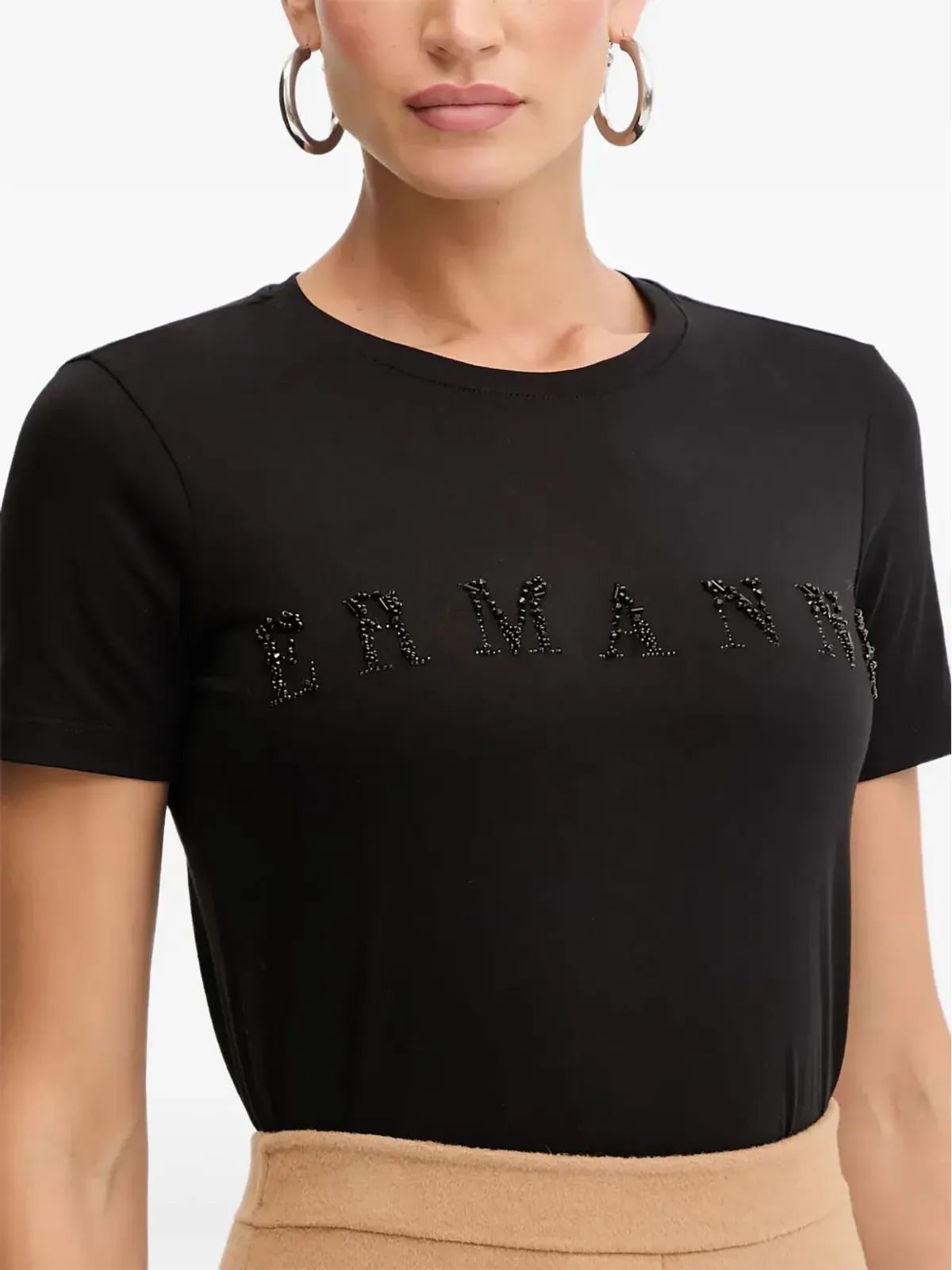 ERMANNO FIRENZE ロゴ入りクルーネックTシャツ - 画像1