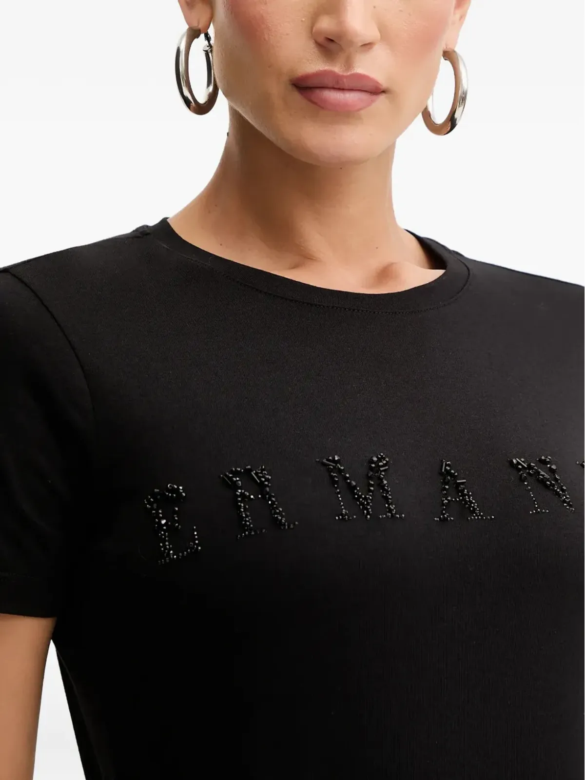 ERMANNO FIRENZE ロゴ入りクルーネックTシャツ - 画像3