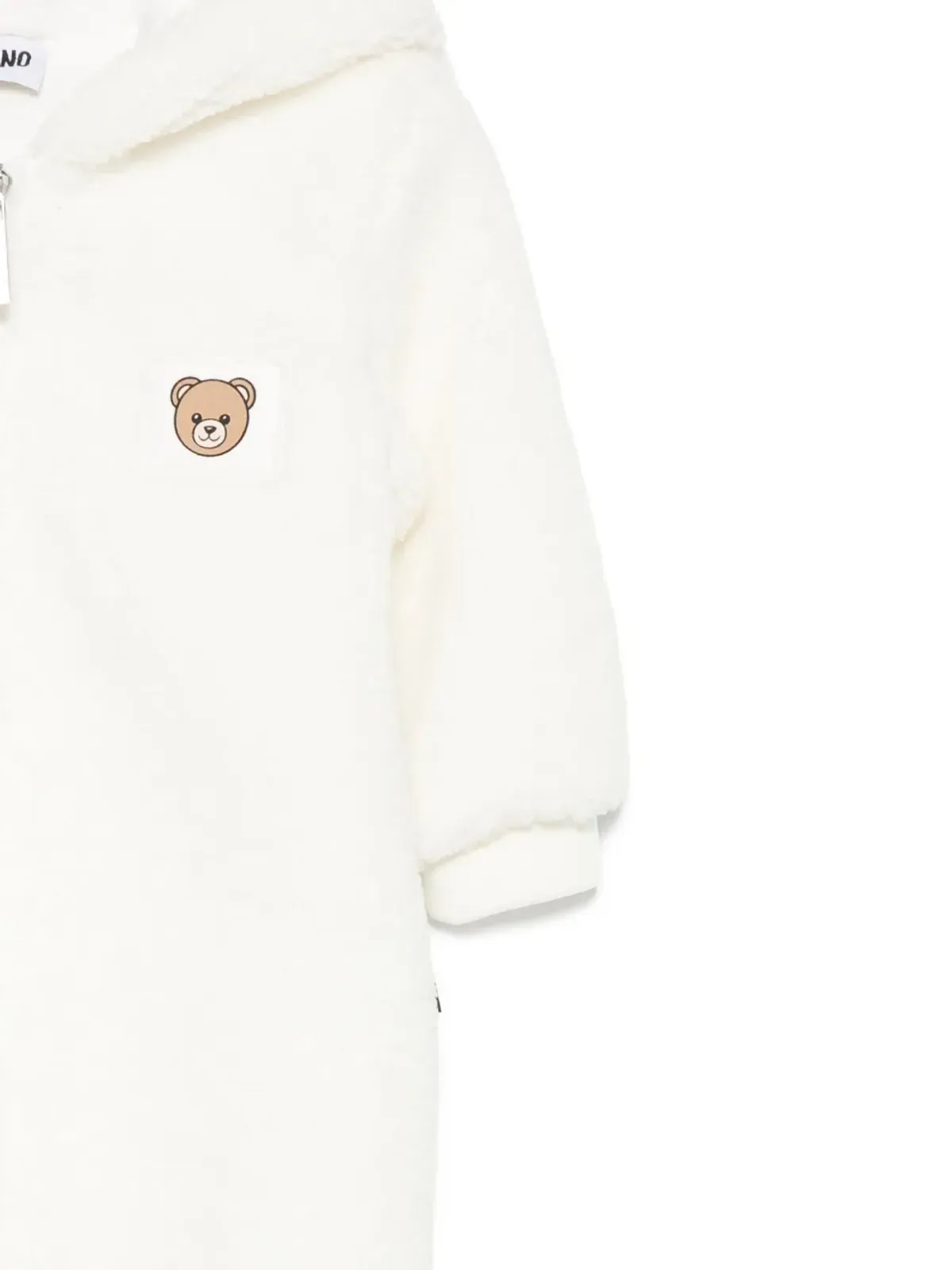 Moschino Kids テディベア刺繍入りフード付きロンパース - 画像3