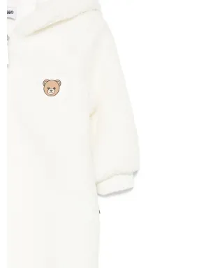 Moschino Kids テディベア刺繍入りフード付きロンパース - サムネイル3