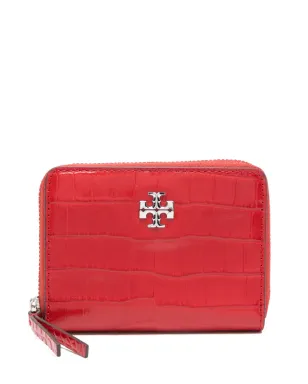 Tory Burch クロコダイルエンボス ZIPアラウンド ウォレット - レッド - サムネイル1