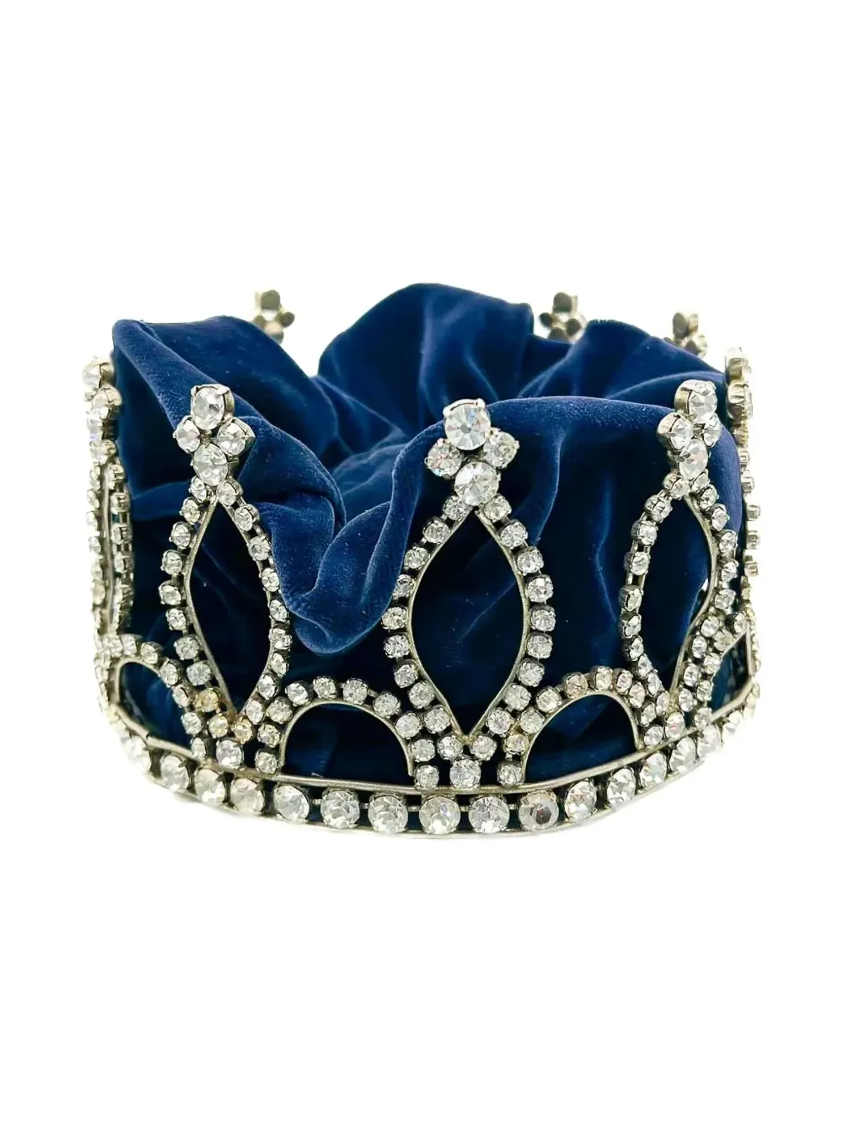 Jennifer Gibson Jewellery 1950s Paste Velvet Crown - Silver - 画像2