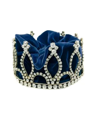 Jennifer Gibson Jewellery 1950s Paste Velvet Crown - Silver - サムネイル2
