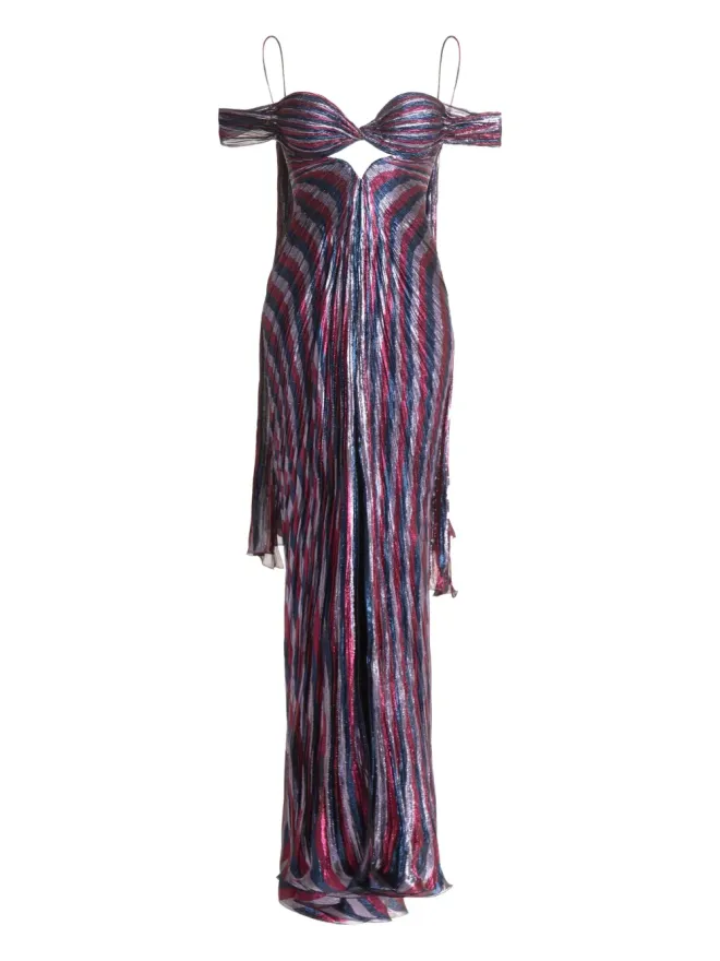 Maria Lucia Hohan Maria Lucia Hohan Sidonie プリーツレースアップガウンの商品画像