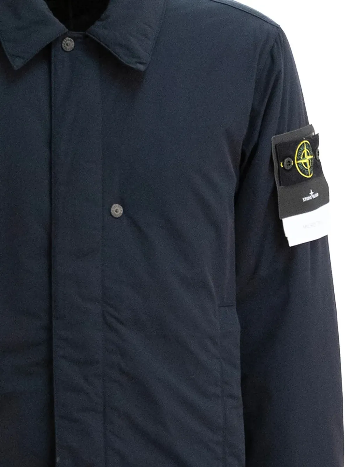 Stone Island マイクロツイルコート ブルー - 画像2