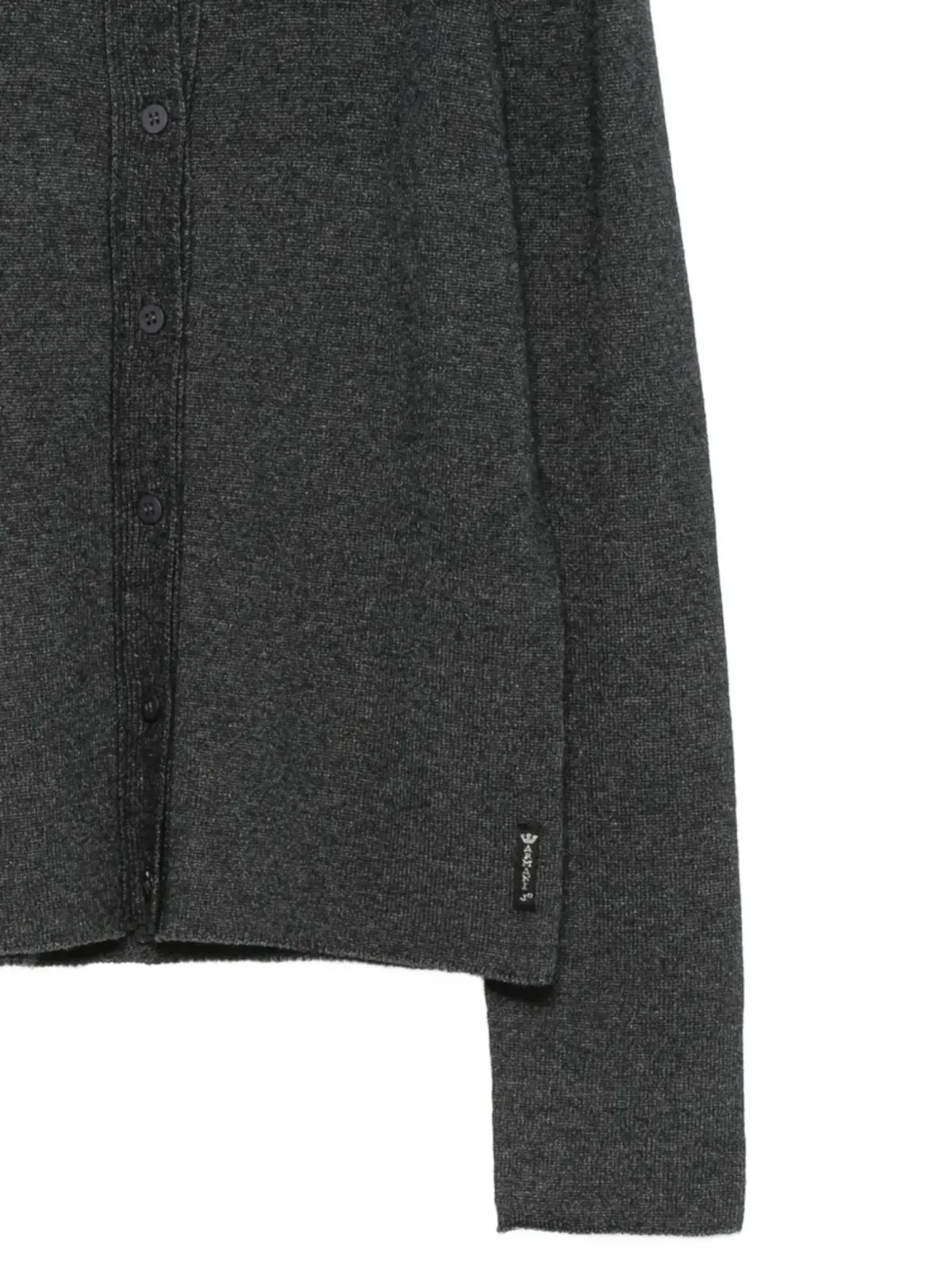 Giorgio Armani Pre-Owned 1990年代 ボタンフロント カーディガン - グレー - 画像3
