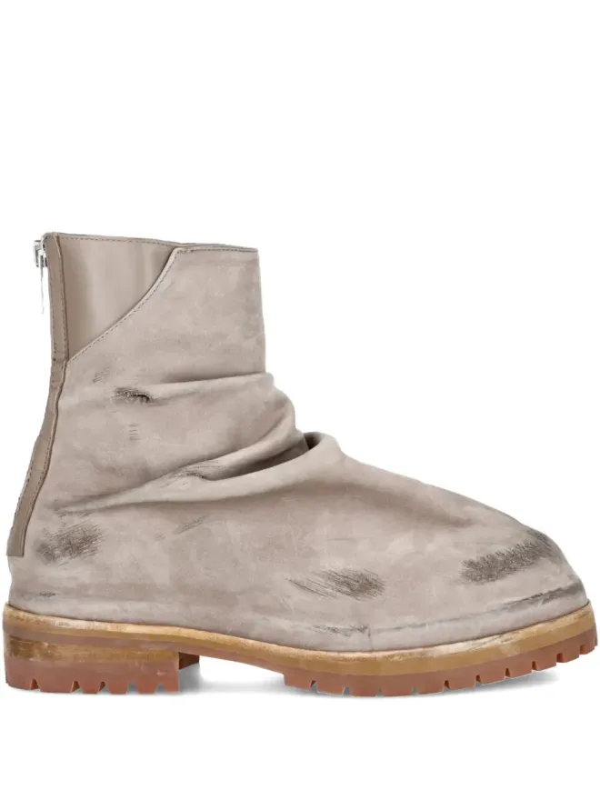 424 424 distressed leather boots - Greyの商品画像