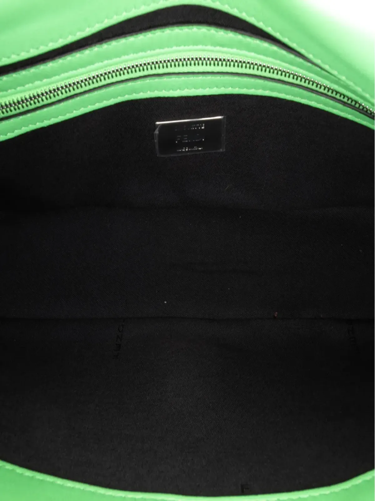 Fendi Pre-Owned Zucca エンボス加工・ステッチ入り レザー バゲットサッチェル - グリーン - 画像5