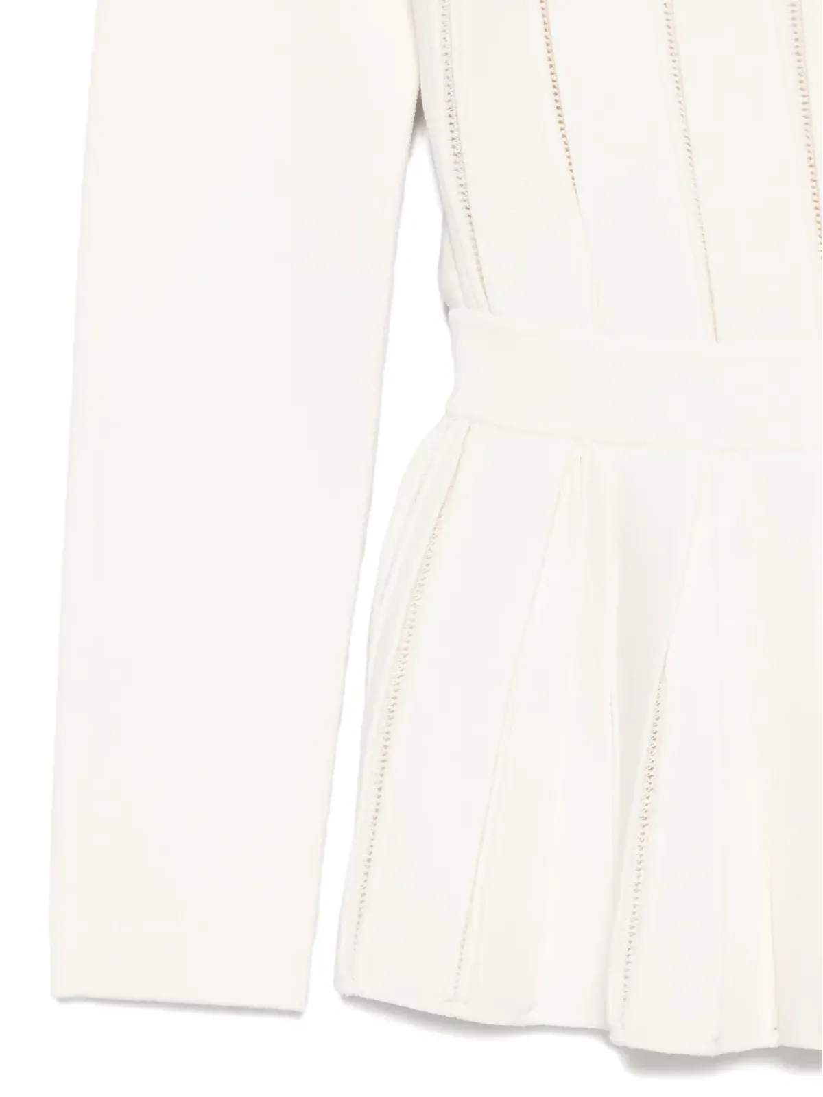 Elisabetta Franchi プリーツパネルドトップ - 画像3