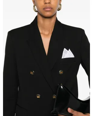Elisabetta Franchi ダブルブレスト金ボタン ブレザー - ブラック - サムネイル5