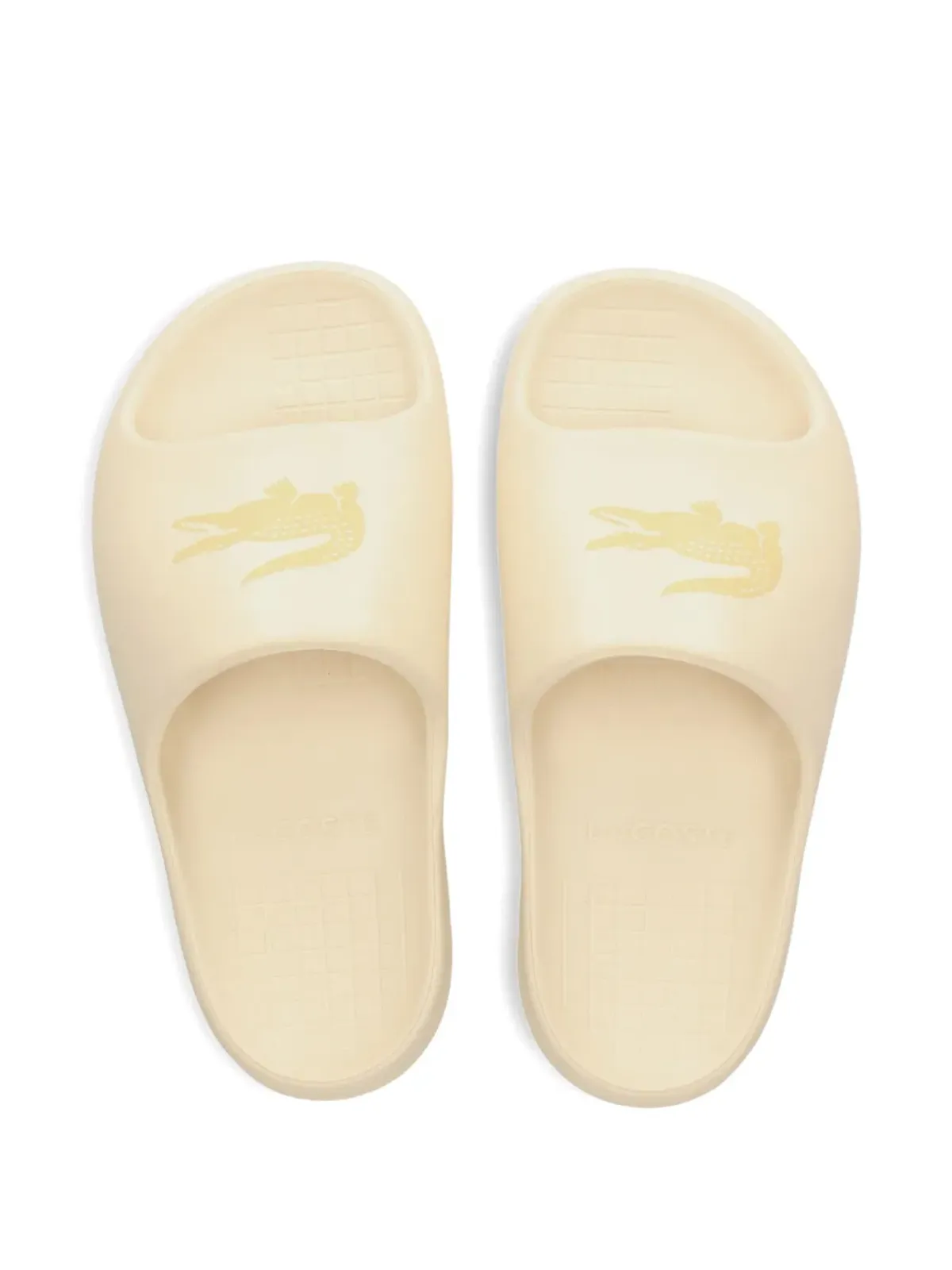 Lacoste クロコダイルロゴ プラットフォームスライド - 画像4