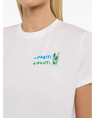 MC2 Saint Barth 刺繍入りカクテルモチーフ Tシャツ - サムネイル4
