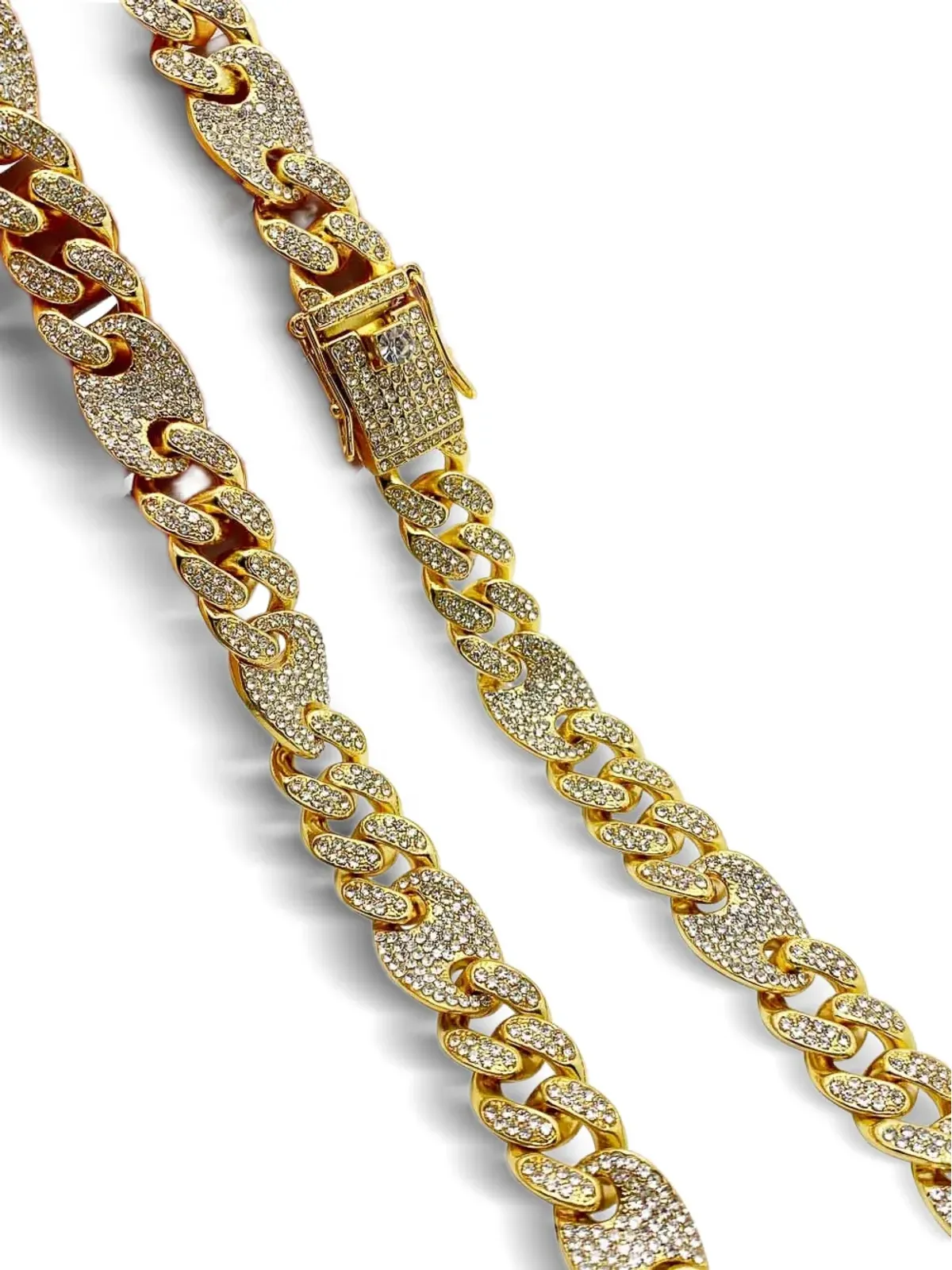 Jennifer Gibson Jewellery 2000年代 クリスタル付きチェーンネックレス - 画像2