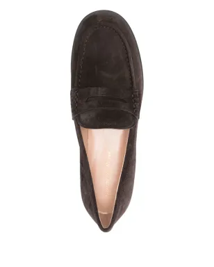 Gianvito Rossi Georgie ペニー・ストラップ スエード ローファー ブラウン - サムネイル4