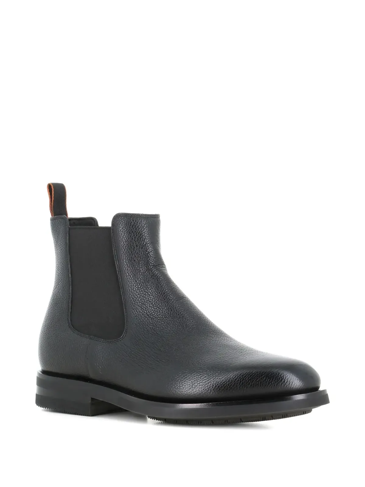Santoni エラスティックパネル レザーブーツ - 画像2