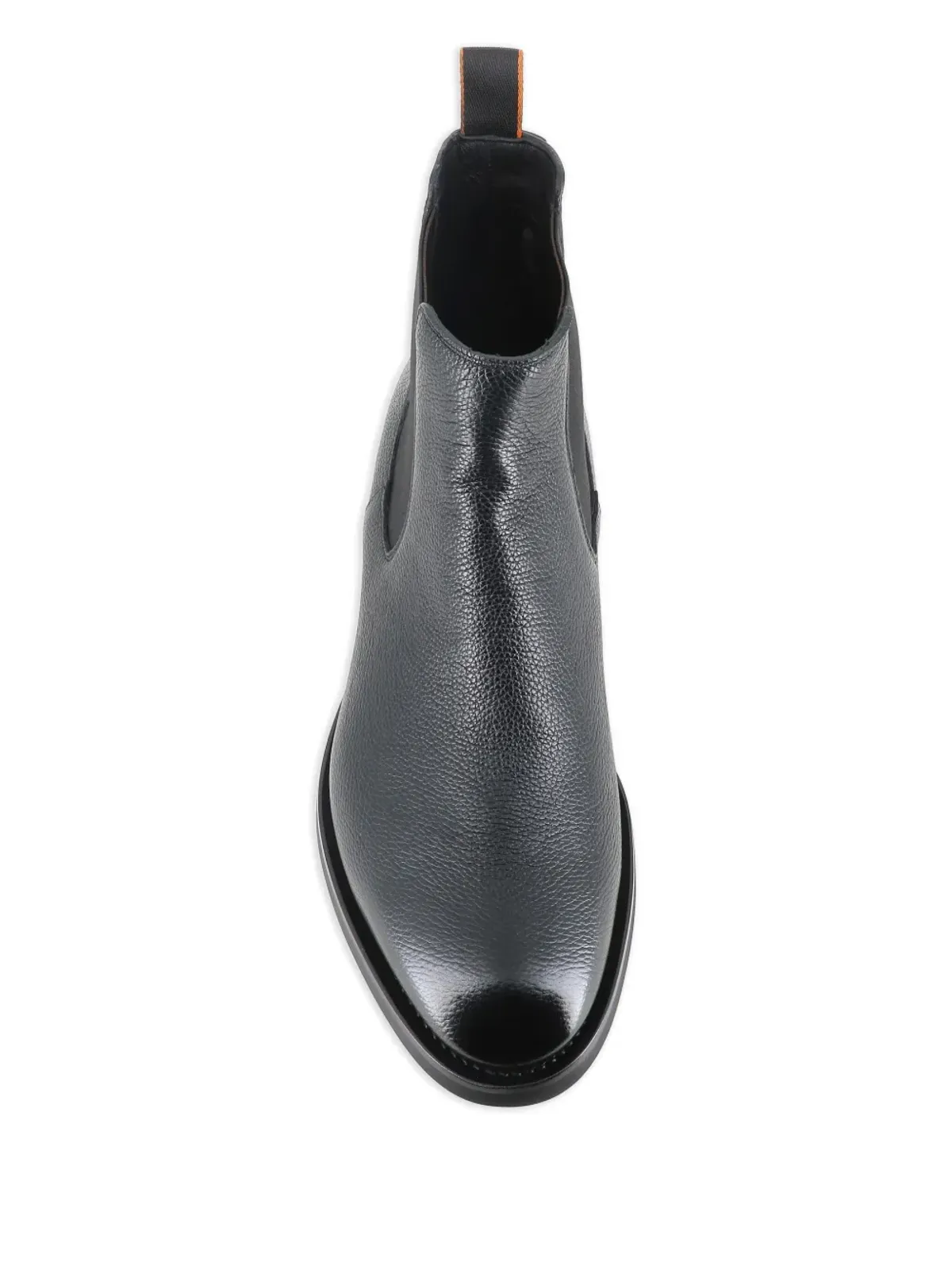 Santoni エラスティックパネル レザーブーツ - 画像3