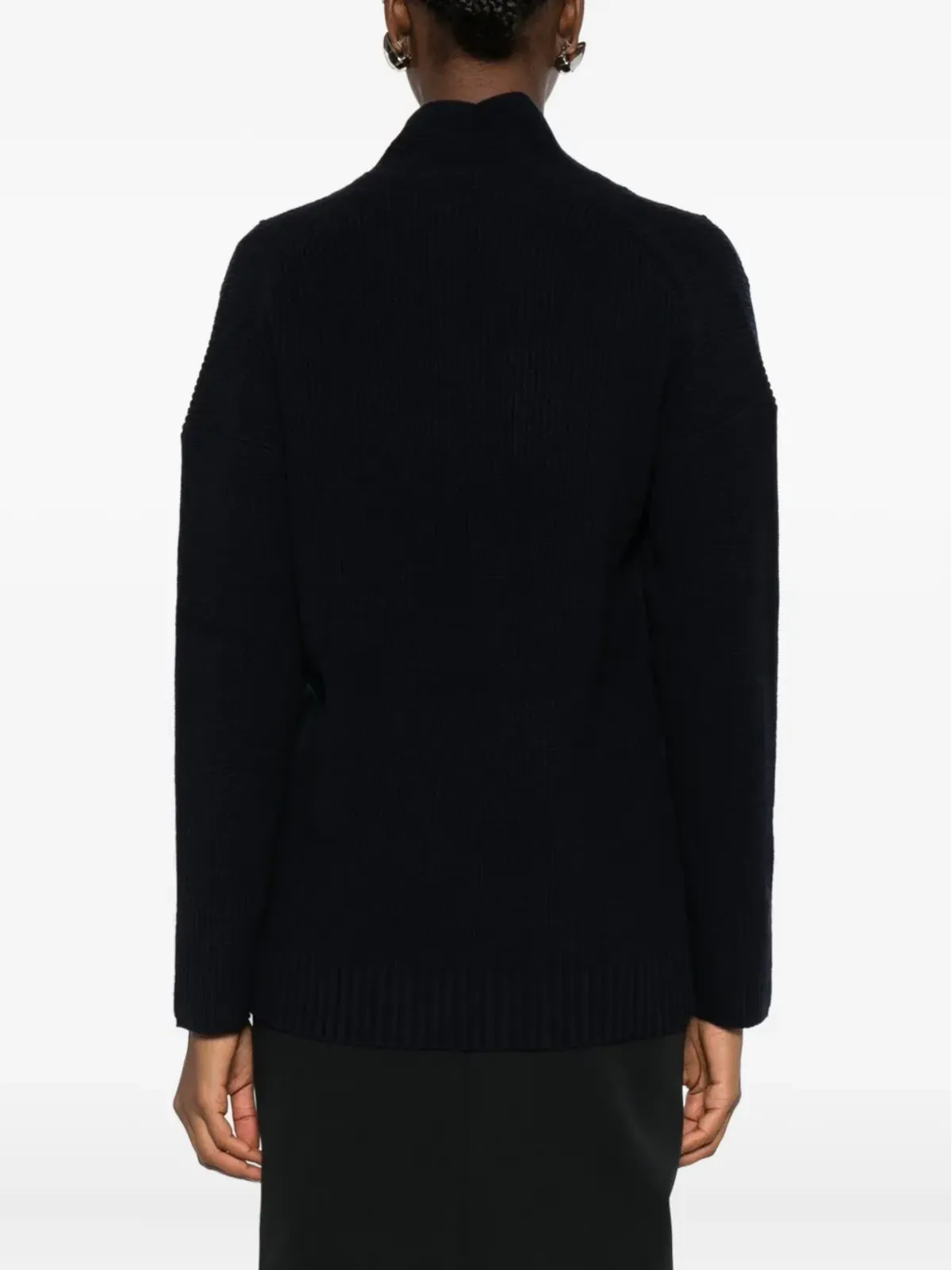 Max Mara ダブルブレストリブ編みカーディガン - 画像4