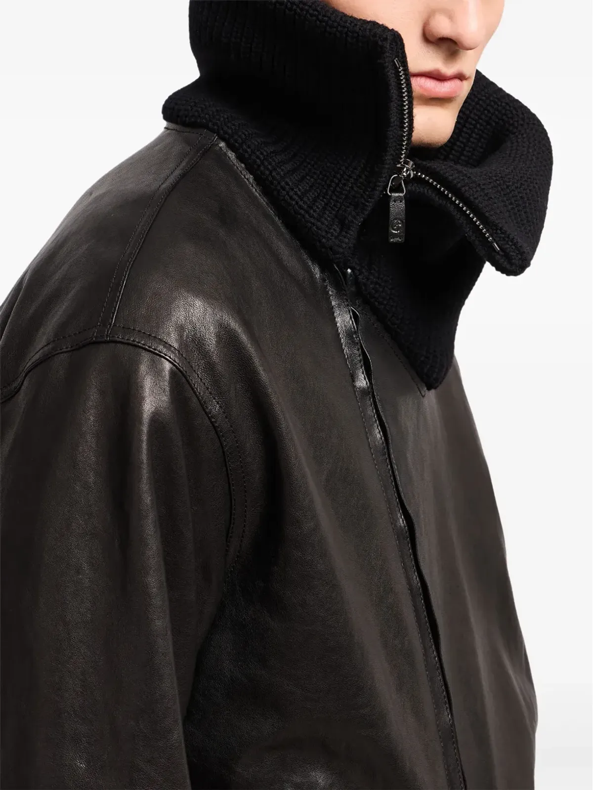 Giorgio Armani レザー ジャケット - 画像5