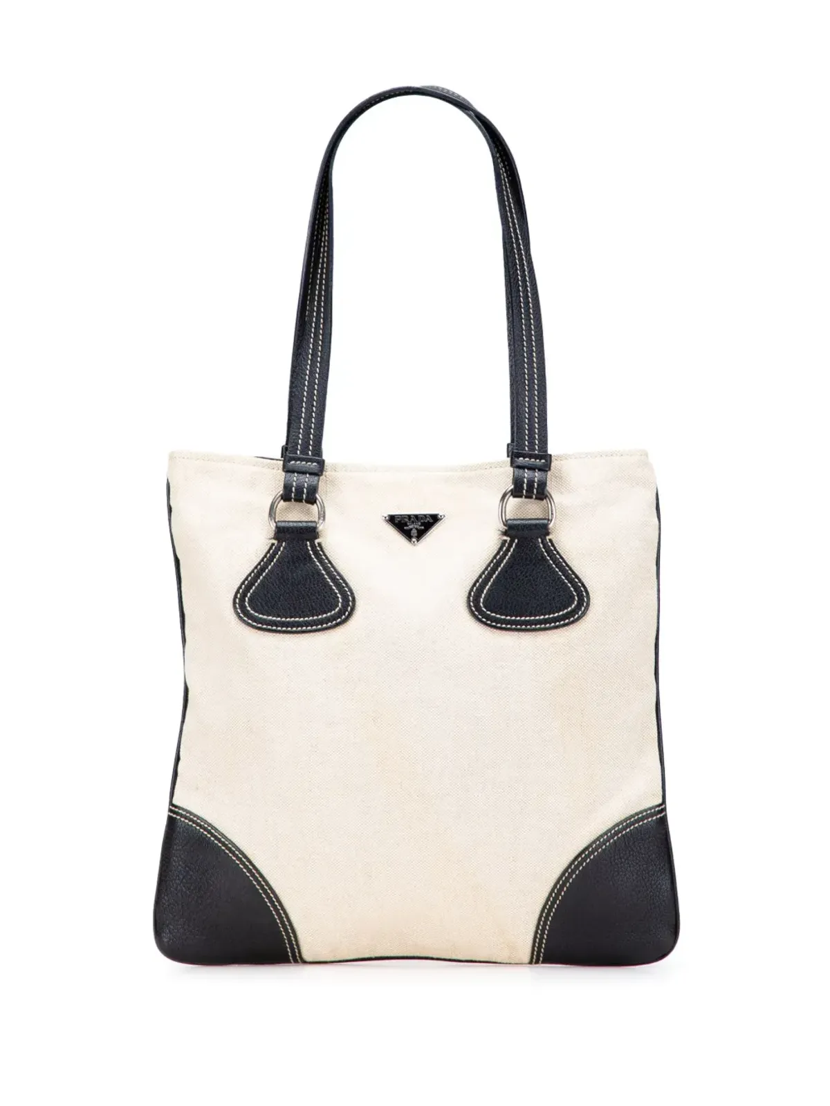 Prada Pre-Owned ヴィテロ トリムド キャンバス カンパ トートバッグ - 画像1
