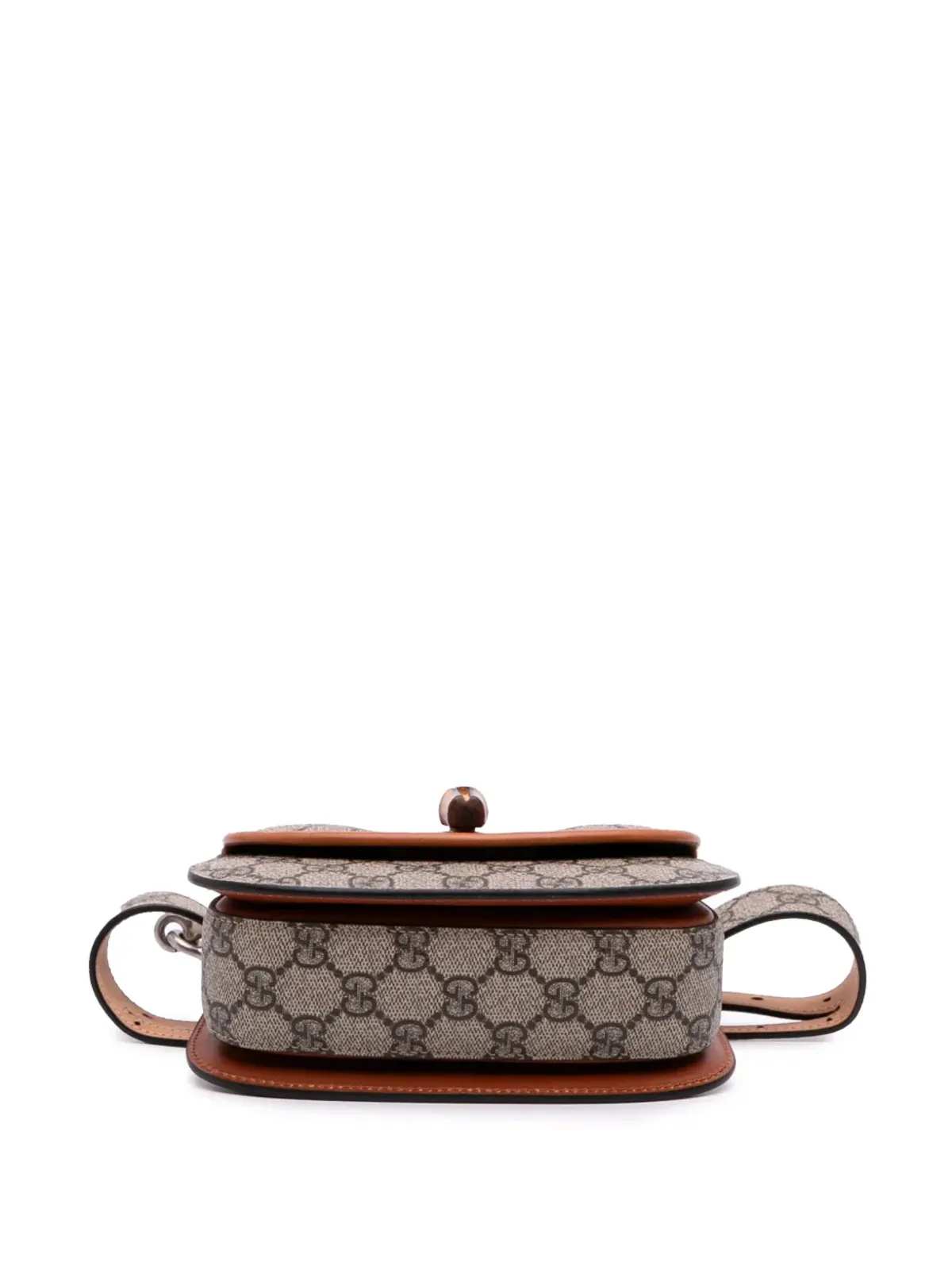 Gucci Vintage ミニGGスプリーム ウェブ バンブー1947 ベルトバッグ - ブラウン - 画像4