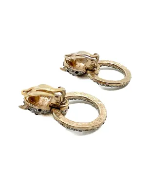 Jennifer Gibson Jewellery バトラー＆ウィルソン ビッグキャット クリスタル イヤリング - ゴールド - サムネイル3