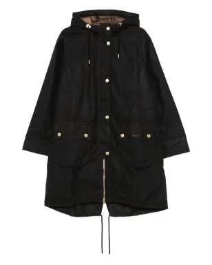 Barbour フード付きボタン留めコート - サムネイル1