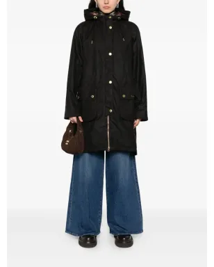 Barbour フード付きボタン留めコート - サムネイル2