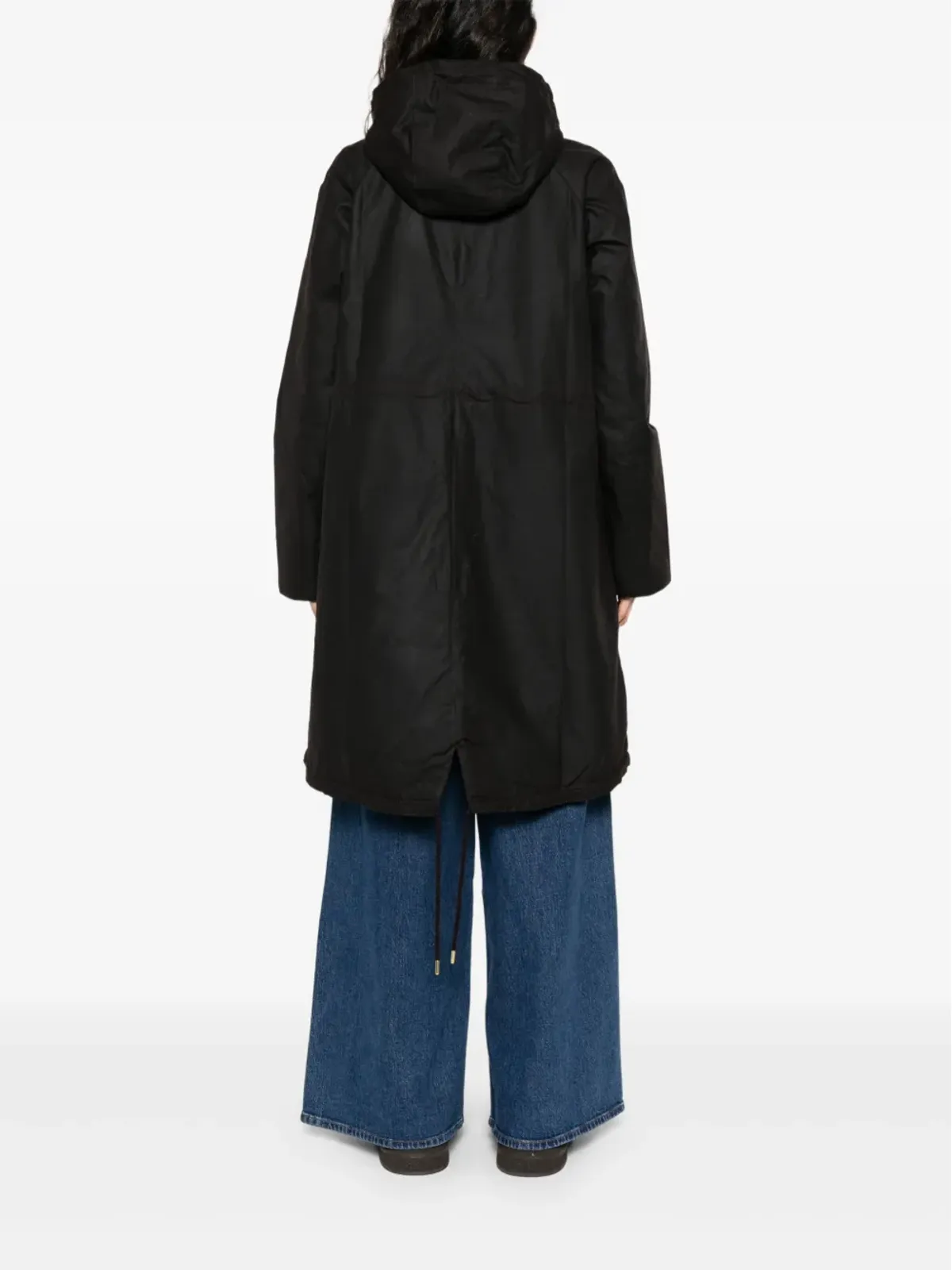 Barbour フード付きボタン留めコート - 画像4