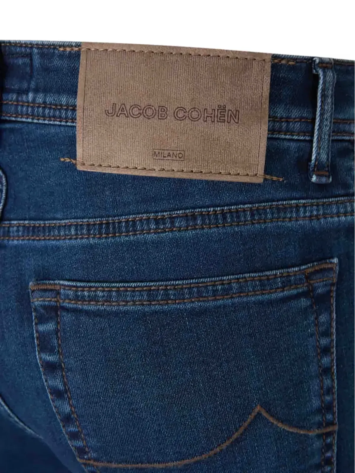 Jacob Cohën ボタンフライ ロゴパッチ デニムジーンズ - 画像4