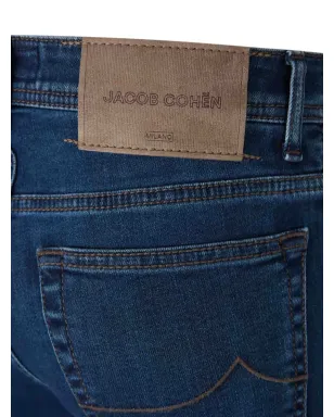 Jacob Cohën ボタンフライ ロゴパッチ デニムジーンズ - サムネイル4
