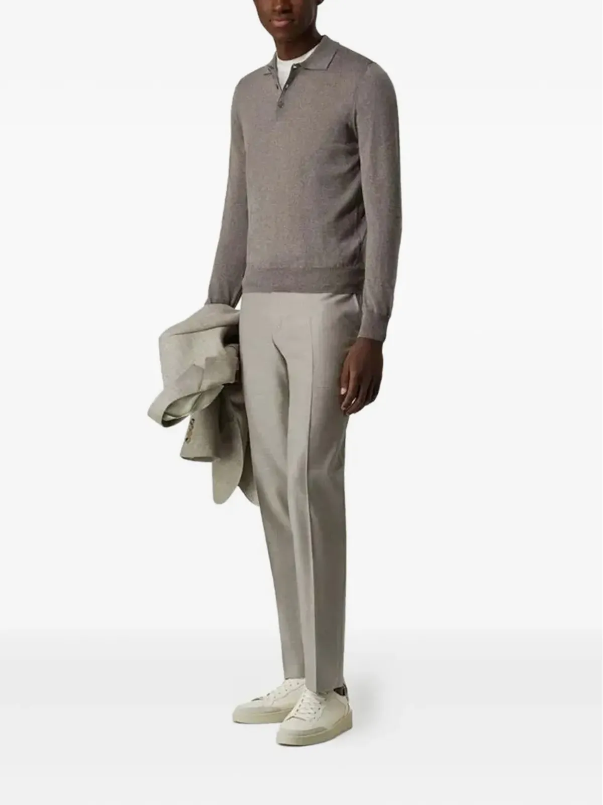 Canali ポロネック長袖セーター - 画像2