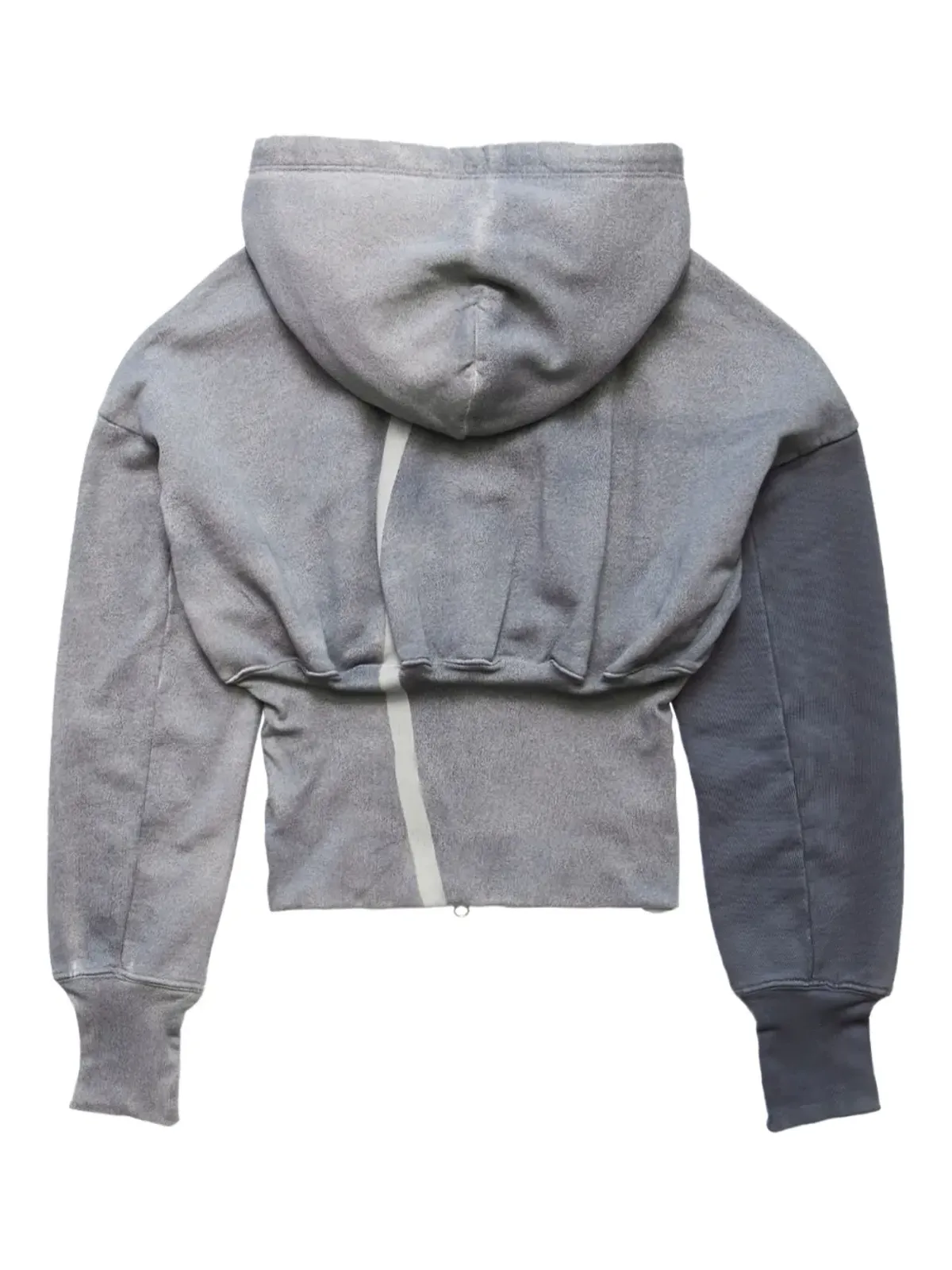 Eckhaus Latta Stadium Smog Snatched グレー フーディ - 画像2